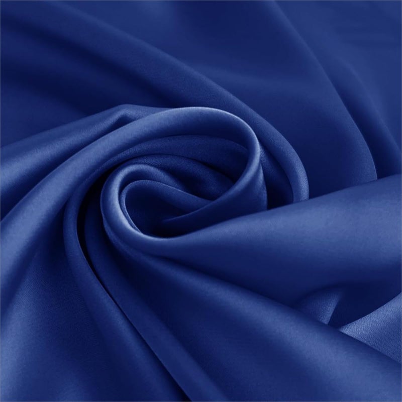 MLMW Royal Blue Shawl Wraps for Women Evening Dresses Formal Satin Shawl Wraps Dressy Extra Long for Wedding Party Bridesmaid Bridal Baby Shower Anniversary - Image 3